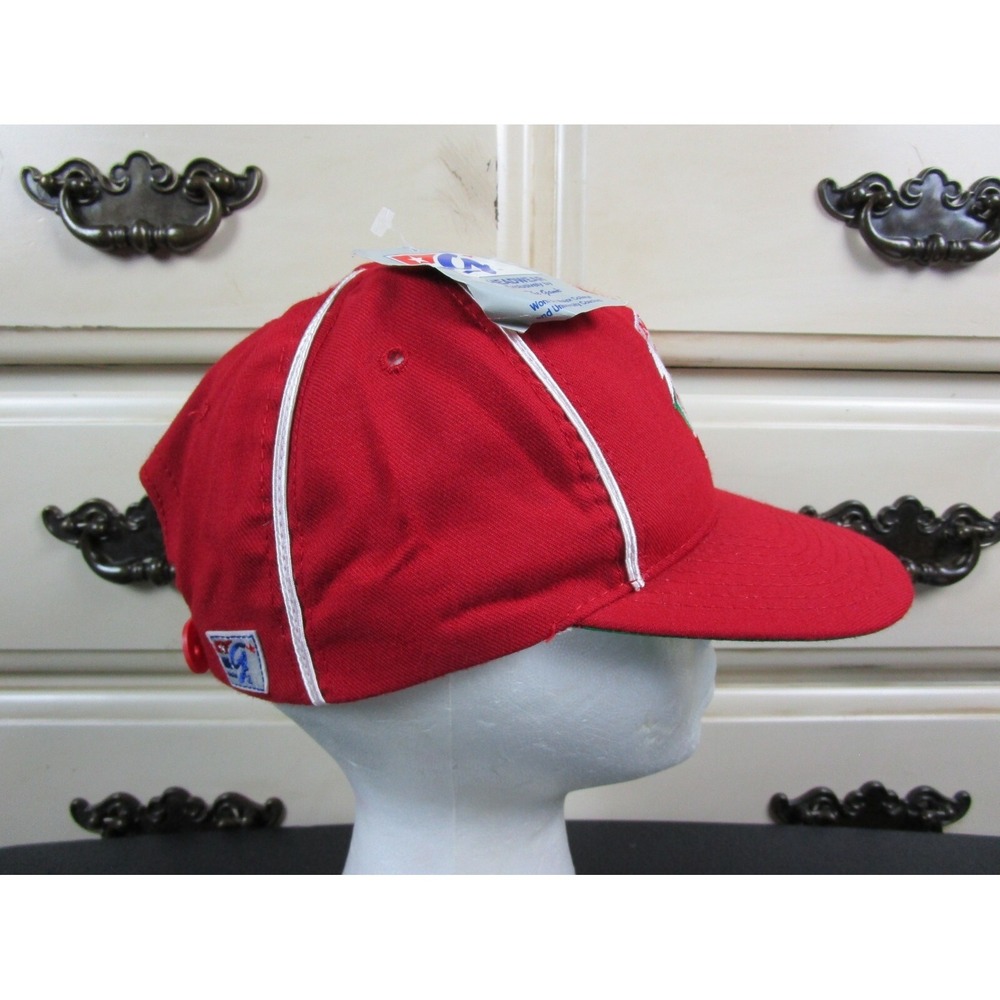 Vintage 1990's Cincinnati Reds NWT The Game Pinstripe Snapback Hat Cap Deadstock - Picture 3 of 11